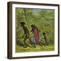 Ashanti Family Out for the Day-Ernest Henry Griset-Framed Giclee Print