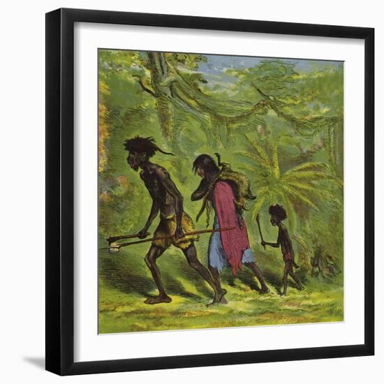 Ashanti Family Out for the Day-Ernest Henry Griset-Framed Giclee Print