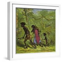 Ashanti Family Out for the Day-Ernest Henry Griset-Framed Giclee Print