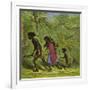 Ashanti Family Out for the Day-Ernest Henry Griset-Framed Giclee Print