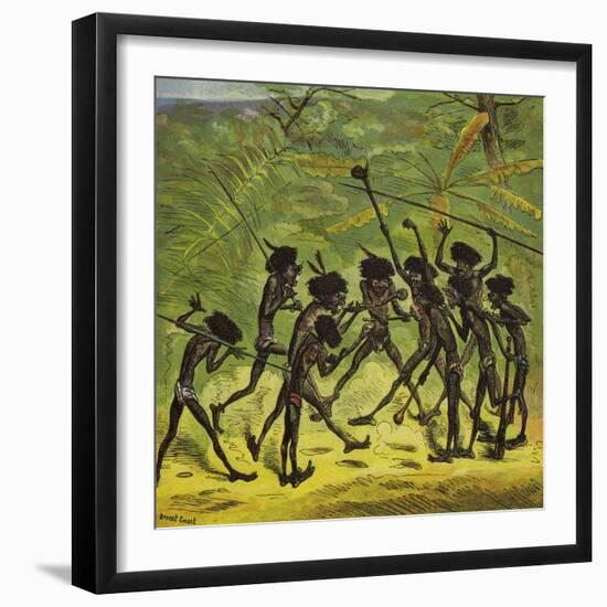 Ashanti Parliament-Ernest Henry Griset-Framed Giclee Print