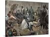 Ashanti Rulers Talking with British Officers. Ghana.-null-Stretched Canvas