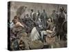 Ashanti Rulers Talking with British Officers. Ghana.-null-Stretched Canvas