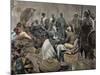 Ashanti Rulers Talking with British Officers. Ghana.-null-Mounted Giclee Print