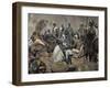 Ashanti Rulers Talking with British Officers. Ghana.-null-Framed Giclee Print