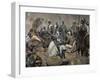 Ashanti Rulers Talking with British Officers. Ghana.-null-Framed Giclee Print