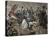 Ashanti Rulers Talking with British Officers. Ghana.-null-Stretched Canvas