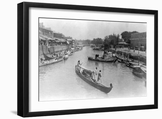 Ashar Creek, Basra, Iraq, 1917-null-Framed Giclee Print