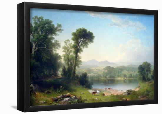 Asher Brown Durand Pastoral Landscape Art Print Poster-null-Framed Poster