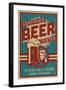 Asheville, North Carolina - Certified Beer Tester-Lantern Press-Framed Art Print