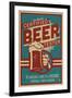 Asheville, North Carolina - Certified Beer Tester-Lantern Press-Framed Art Print