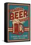 Asheville, North Carolina - Certified Beer Tester-Lantern Press-Framed Stretched Canvas