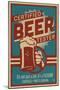 Asheville, North Carolina - Certified Beer Tester-Lantern Press-Mounted Art Print