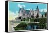 Asheville, North Carolina, Exterior View of the Biltmore Mansion with Lily Pools-Lantern Press-Framed Stretched Canvas