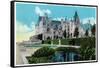 Asheville, North Carolina, Exterior View of the Biltmore Mansion with Lily Pools-Lantern Press-Framed Stretched Canvas