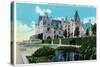 Asheville, North Carolina, Exterior View of the Biltmore Mansion with Lily Pools-Lantern Press-Stretched Canvas