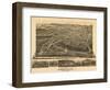 Asheville, North Carolina - Panoramic Map-Lantern Press-Framed Art Print