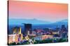 Asheville, North Carolina Skyline Nestled in the Blue Ridge Mountains.-SeanPavonePhoto-Stretched Canvas