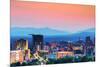 Asheville, North Carolina Skyline Nestled in the Blue Ridge Mountains.-SeanPavonePhoto-Mounted Photographic Print