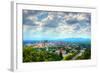 Asheville, North Carolina Skyline Nestled in the Blue Ridge Mountains.-SeanPavonePhoto-Framed Photographic Print