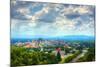 Asheville, North Carolina Skyline Nestled in the Blue Ridge Mountains.-SeanPavonePhoto-Mounted Photographic Print