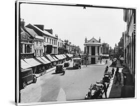 Ashford, Kent the High Street, with an Open Top Bus Signed Maidstone-null-Stretched Canvas