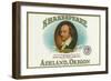 Ashland, Oregon - Shakespeare Cigar Box Label-Lantern Press-Framed Art Print