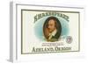 Ashland, Oregon - Shakespeare Cigar Box Label-Lantern Press-Framed Art Print