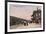 Ashland, Oregon - Southern Pacific Railroad Station-Lantern Press-Framed Art Print