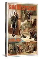 Ashland, Oregon - William Shakespeare "Hamlet" Theatre Poster-Lantern Press-Stretched Canvas