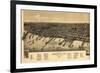 Ashland, Wisconsin - Panoramic Map-Lantern Press-Framed Premium Giclee Print