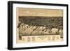 Ashland, Wisconsin - Panoramic Map-Lantern Press-Framed Art Print