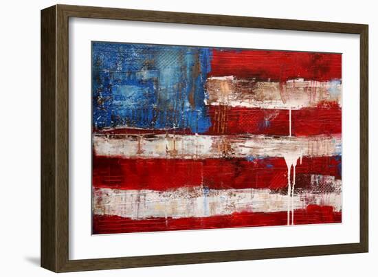 Ashley American Flag-Erin Ashley-Framed Art Print