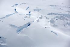Fractures in surface of retreating glacier, Antarctica-Ashley Cooper-Photographic Print