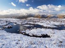 Upland peat bog on Fairfield fell covered in snow in winter, UK-Ashley Cooper-Photographic Print