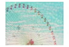 Skyline Ferris Wheel-Ashley Davis-Art Print