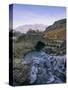 Ashness Bridge and Frozen Beck, Lake District National Park, Cumbria, England, UK, Europe-Neale Clarke-Stretched Canvas