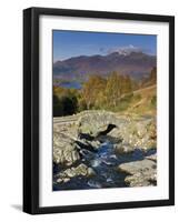 Ashness Bridge and Skiddaw Mountain Range, Lake District, Cumbria, England-Gavin Hellier-Framed Photographic Print