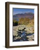Ashness Bridge and Skiddaw Mountain Range, Lake District, Cumbria, England-Gavin Hellier-Framed Photographic Print