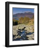 Ashness Bridge and Skiddaw Mountain Range, Lake District, Cumbria, England-Gavin Hellier-Framed Photographic Print