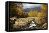 Ashness Bridge in Autumn Looking Towards Derwent-null-Framed Stretched Canvas