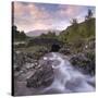 Ashness Bridge in the Lake District National Park, Cumbria, England. Autumn (September)-Adam Burton-Stretched Canvas