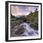 Ashness Bridge in the Lake District National Park, Cumbria, England. Autumn (September)-Adam Burton-Framed Photographic Print