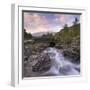 Ashness Bridge in the Lake District National Park, Cumbria, England. Autumn (September)-Adam Burton-Framed Photographic Print