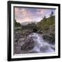 Ashness Bridge in the Lake District National Park, Cumbria, England. Autumn (September)-Adam Burton-Framed Photographic Print