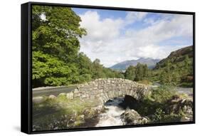 Ashness Bridge, Lake District National Park, Cumbria, England, United Kingdom, Europe-Markus Lange-Framed Stretched Canvas