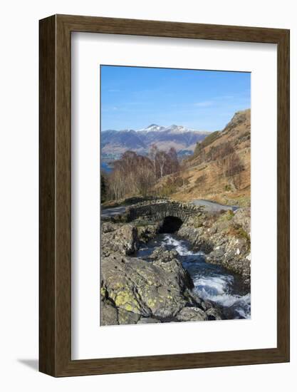 Ashness Bridge Overlooking Lake Derwentwater and Skiddaw, Keswick, Northern Lakes-James Emmerson-Framed Photographic Print