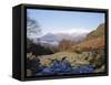 Ashness Bridge, Skiddaw in the Background, Lake District National Park, Cumbria, England, UK-Roy Rainford-Framed Stretched Canvas