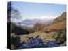 Ashness Bridge, Skiddaw in the Background, Lake District National Park, Cumbria, England, UK-Roy Rainford-Stretched Canvas