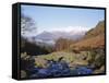 Ashness Bridge, Skiddaw in the Background, Lake District National Park, Cumbria, England, UK-Roy Rainford-Framed Stretched Canvas